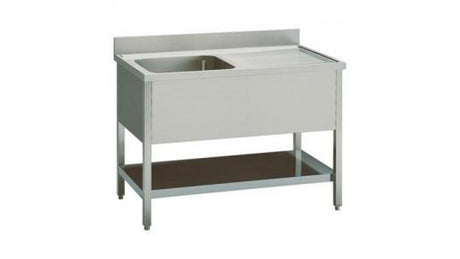 Combisteel Stainless Steel Single Left Bowl Sink 1200mm Wide - 7452.0400