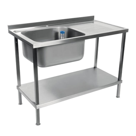 Holmes Self Assembly Stainless Steel Sink Right Hand Drainer 1200mm - DR368